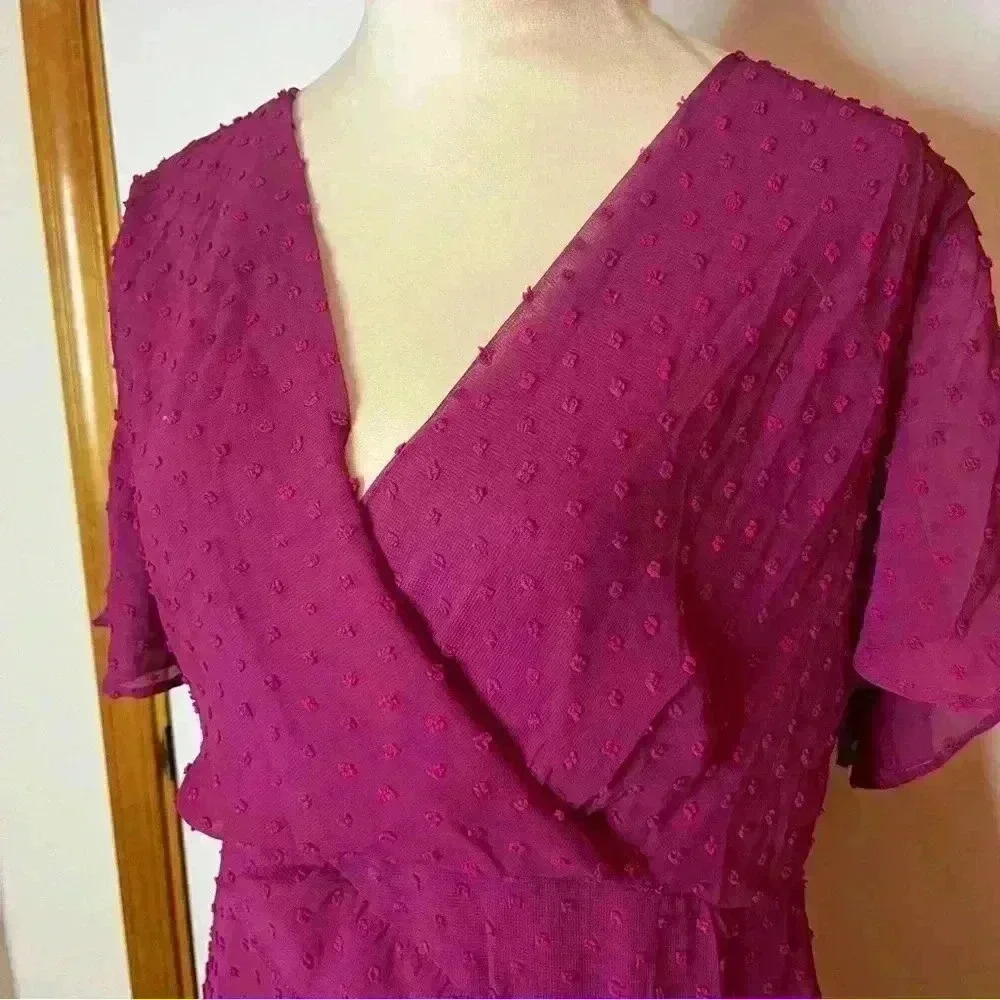 Lulu's Ruffled Midi Dress - Picture 6 of 15